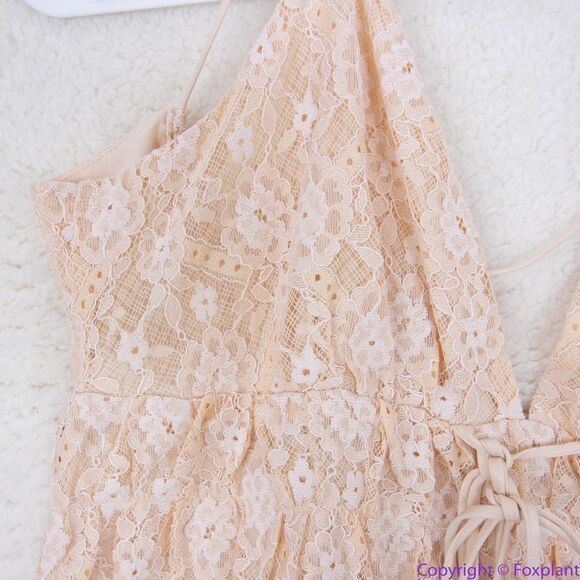 NEW Free‎ People Lexi Strappy Lace Romper, L - Picture 11 of 16